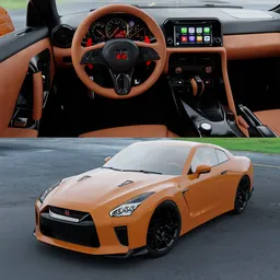 Nissan GTR(Rigged)