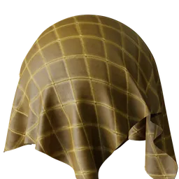Geometric Gold Velvet