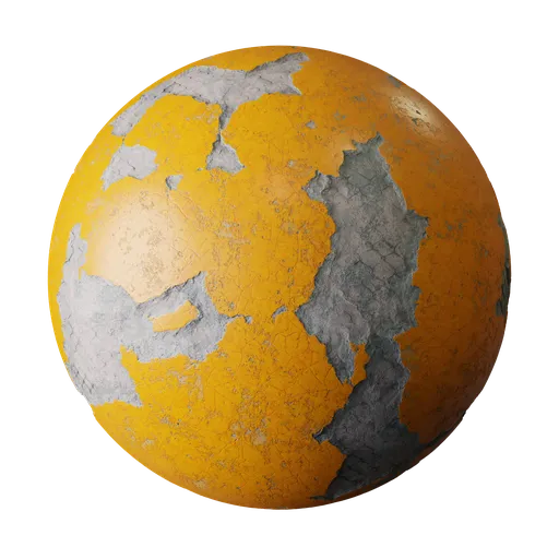 Damaged orange wall