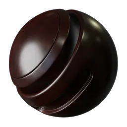 Dark red scratched plastic