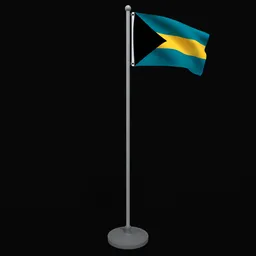 Animated Flag of Bahamas