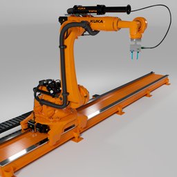 Robot KUKA KR210 rigged  amature