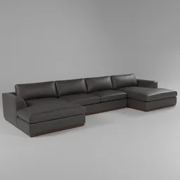Modern Leather Sectional Sofa