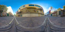 Narrow City Street Morning