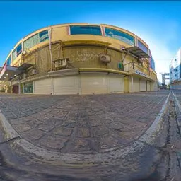 Narrow City Street Morning