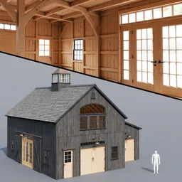 Wooden house (with cupola)