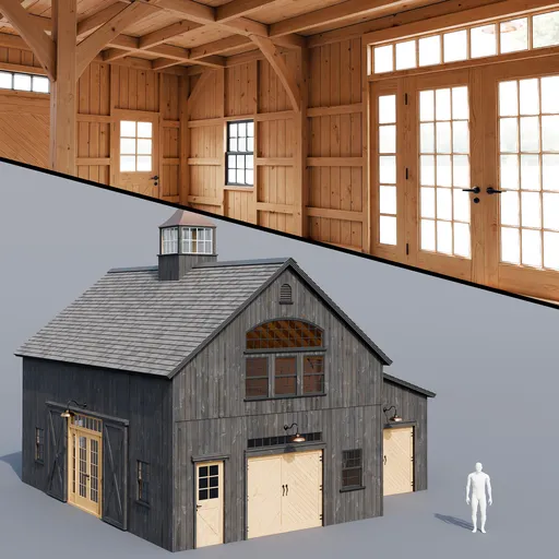 Wooden house (with cupola)