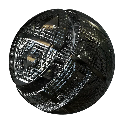 High-resolution PBR Metallic Pattern texture for 3D modeling and rendering in Blender and other software.