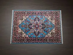 Detailed Persian carpet 3D model texture for Blender, optimized for architectural visualization.