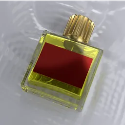 Perfume on watery surface