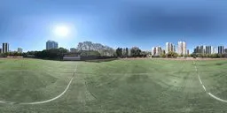 Outdoor football field