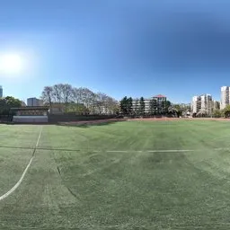 Outdoor football field