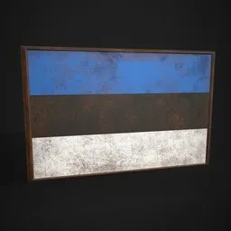 Estonia Flag Picture Frame