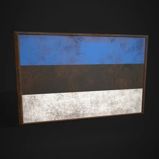 Estonia Flag Picture Frame