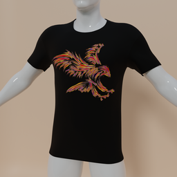 Men t-shirt firebird