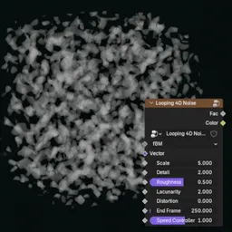 Looping 4D Noise (Geo Node)