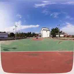 Sunny Basketball Court