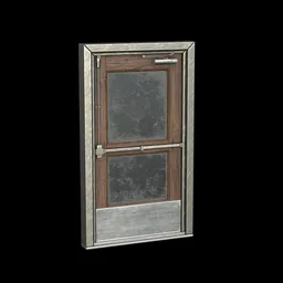 Wood metal door