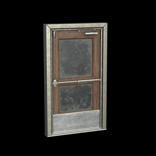 Wood metal door