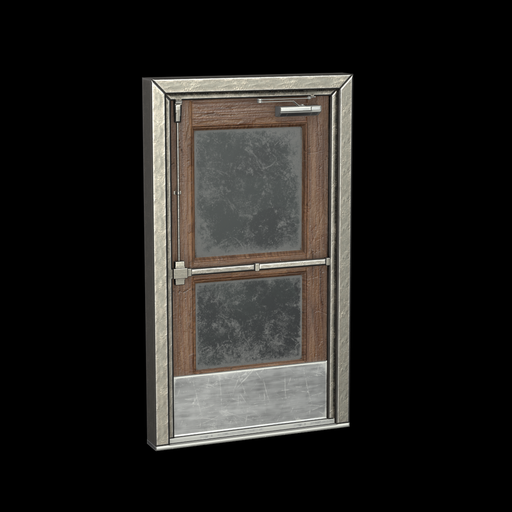 Wood metal door