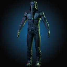 Rugged Sci-Fi Alien Character.