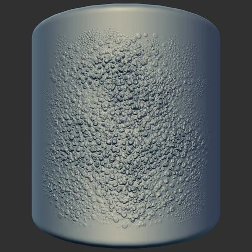 ER Dragon Brush 85 imprint for 3D modeling, detailed reptilian texture sculpting tool compatible with Blender.