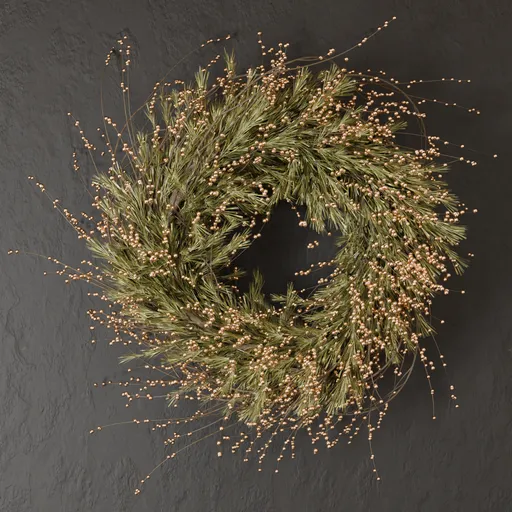 SJ-Wreath with golden flower