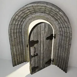 Medieval Norman Door 12