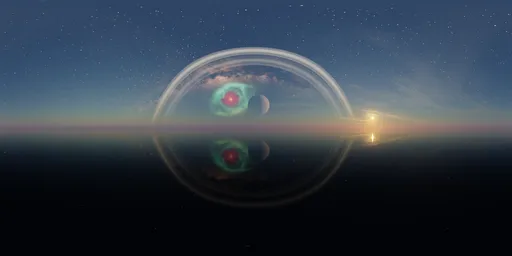Sci-fi Alien Planet Pure Sky