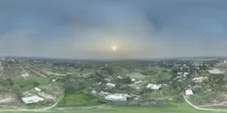 Aerial View of Lush Green Countryside