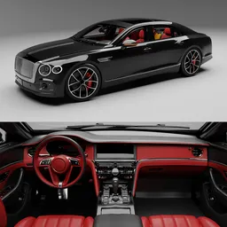 (Rigged)Bentley+Interior