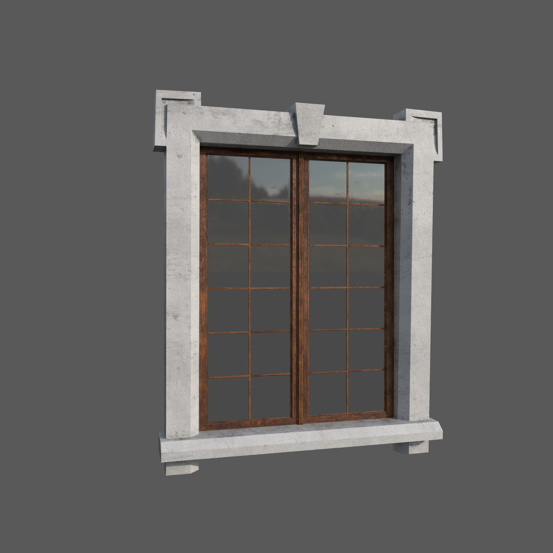 Classical Window FREE 3D Window models BlenderKit