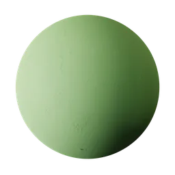 High-quality PBR texture of weathered green paint on plaster, ideal for 3D modeling and rendering in Blender.