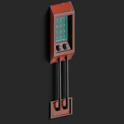 Stylized Sci-Fi Access Panel