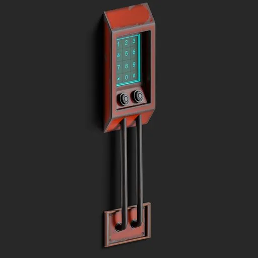 Stylized Sci-Fi Access Panel