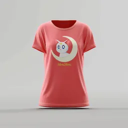 MewMew Cat on the Moon T-Shirt