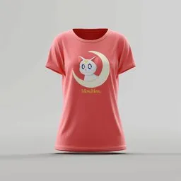 MewMew Cat on the Moon T-Shirt