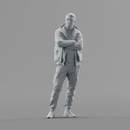 Lowpoly Male Standing