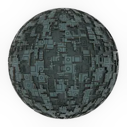 Abstract Sci-Fi Metal