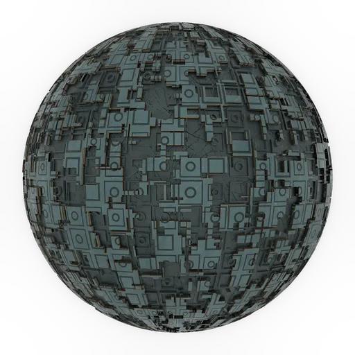 Abstract Sci-Fi Metal