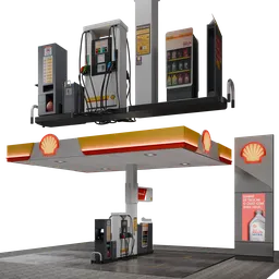 Shell gas station 2024