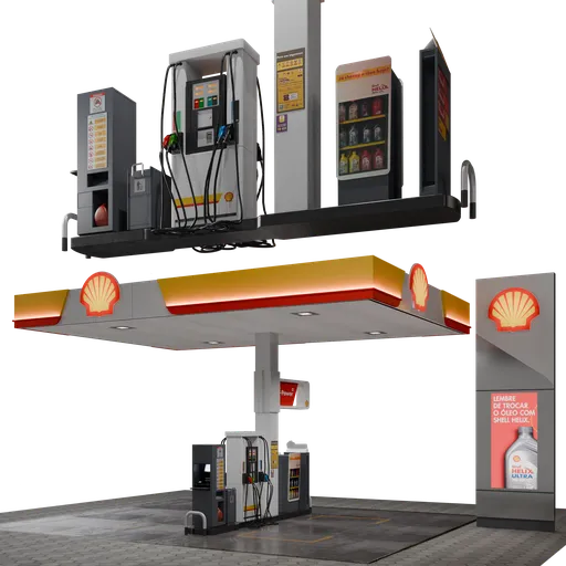 Shell gas station 2024