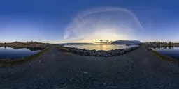 Colorful Sunset Sky Ocean Coast