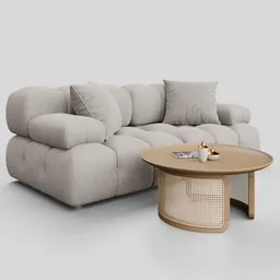 Calliope Cream Loveseat