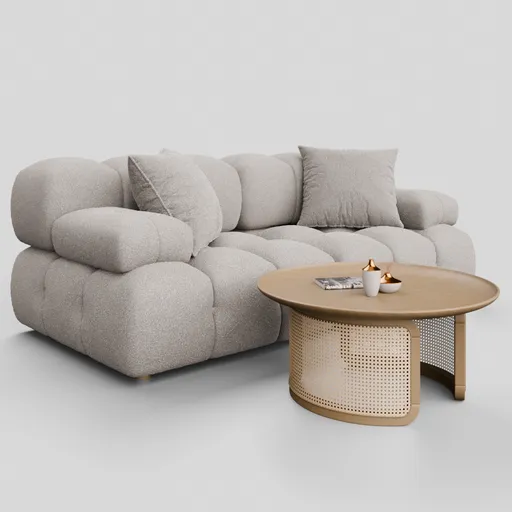 Calliope Cream Loveseat