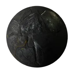 Wet stone floor