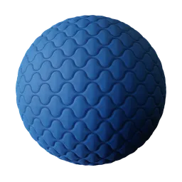 High-quality PBR textured blue fabric material suitable for Blender 3D and other applications.