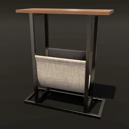 Small Table with Cloth Pouch