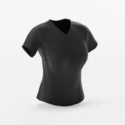 Black T-shirt - Womens