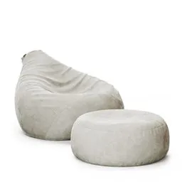 Pouf and footrest